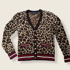 Tommy Hilfiger Cheetah Print Cardigan